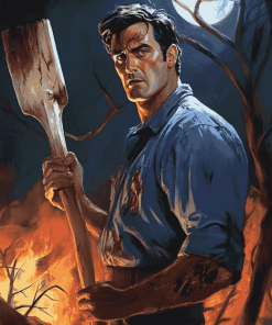 Ash Evil Dead Movie Diamond Painting