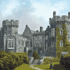 Ashford Castle Ruins in Ireland Diamond Painting