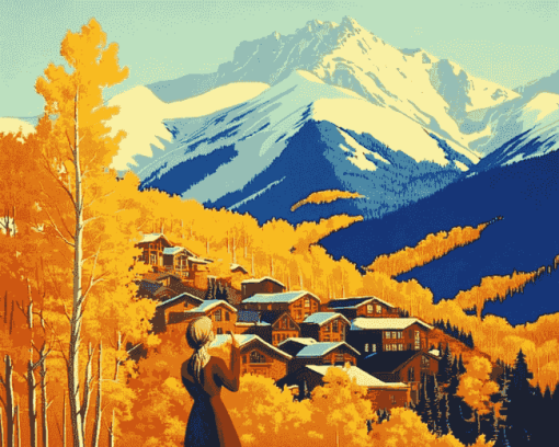 Aspen Colorado Animation Diamond Painting