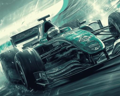 Aston Martin F1 Racing Cars Diamond Painting