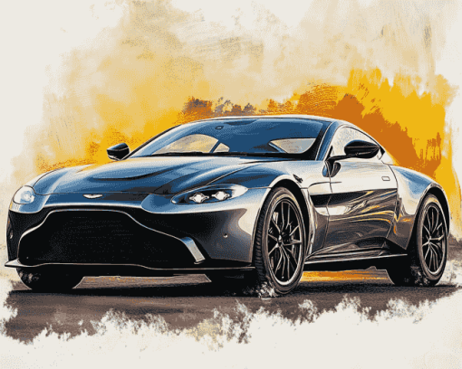 Aston Martin Vantage Engines Diamond Painting