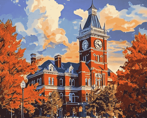 Auburn University Architecture Diamond Painting