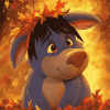 Autumn Eeyore Cartoon Diamond Painting