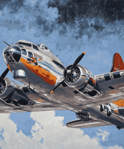 B17 Aircraft Diamond Painting