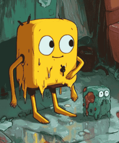 BMO and Jake Adventure Time Diamond Painting