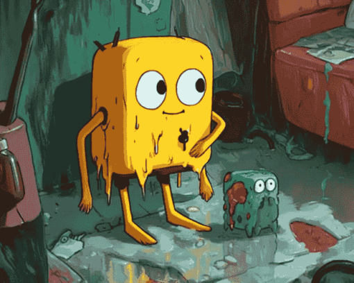 BMO and Jake Adventure Time Diamond Painting