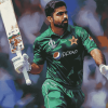 Babar Azam Cricket Star Diamond Painting