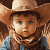 Babies' Western Cowboy Diamond Painting