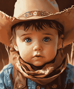 Babies' Western Cowboy Diamond Painting