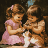 Babies and Kitties Magic Diamond Painting