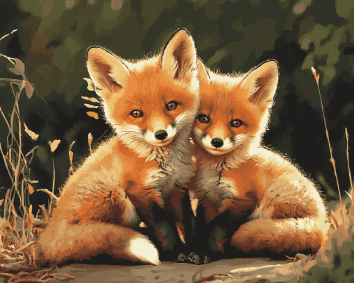 Baby Fox Animals Diamond Painting