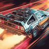 Back to the Future Cars Fantasies Diamond Painting