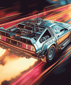 Back to the Future Cars Fantasies Diamond Painting