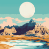 Badlands National Park Landscape Diamond Painting