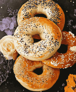 Bagel Breakfast Diamond Painting