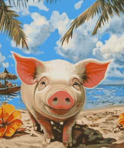 Bahama Pig Diamond Painting