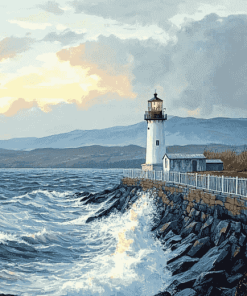 Baily Lighthouse Seascapes Diamond Painting