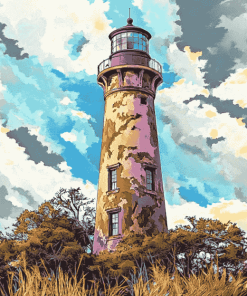 Bald Head Lighthouse North Carolina Diamond Painting