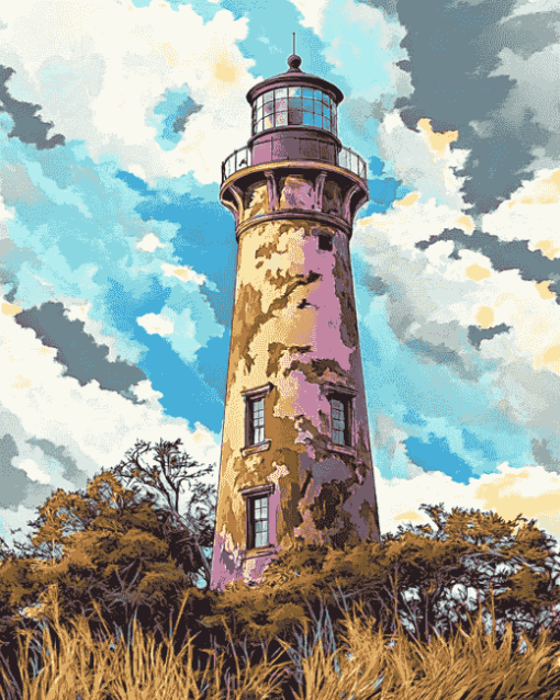 Bald Head Lighthouse North Carolina Diamond Painting