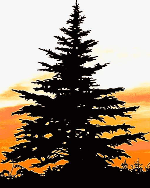 Balsam Fir Tree Art Diamond Painting