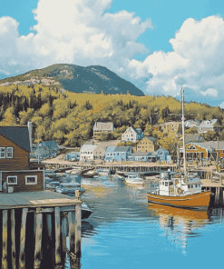 Bar Harbour Landscape Diamond Painting