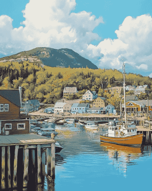 Bar Harbour Landscape Diamond Painting