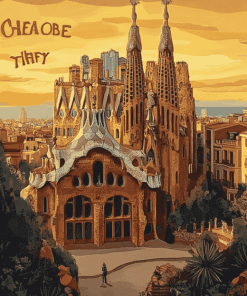 Barcelona Cityscape Spain Diamond Painting