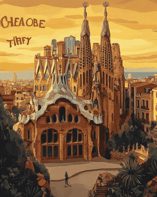 Barcelona Cityscape Spain Diamond Painting