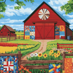 Barn Quilts on the Farm Diamond Painting