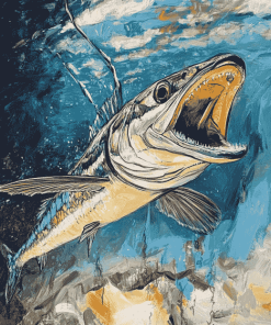 Barracuda Ocean Fish Diamond Painting