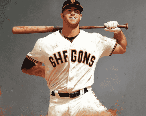 Baseball Giants Player Diamond Painting