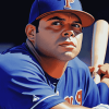 Baseball Star Pudge Rodriguez Diamond Painting