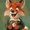 Basil Brush Cartoon Fox Diamond Painting