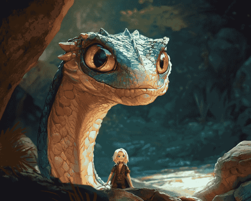 Basilisk Dragon Fantasy Diamond Painting