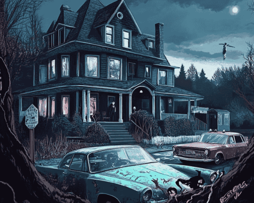 Bates Motel Animation Diamond Painting