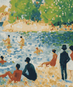 Bathers at Asnières Masterpiece Diamond Painting