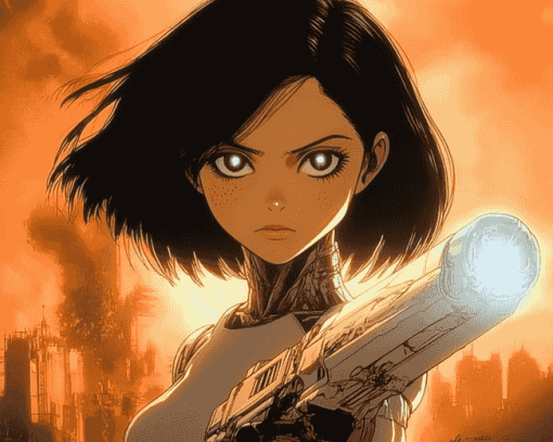 Battle Angel Alita Anime Diamond Painting