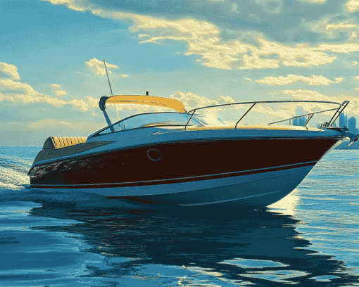 Bayliner Ocean Scene Diamond Painting