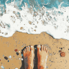 Beach Seascape Feet Diamond Painting