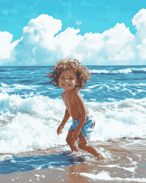 Beachside Fun Kids Diamond Painting