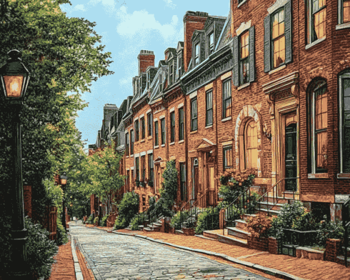 Beacon Hill Streets Diamond Painting