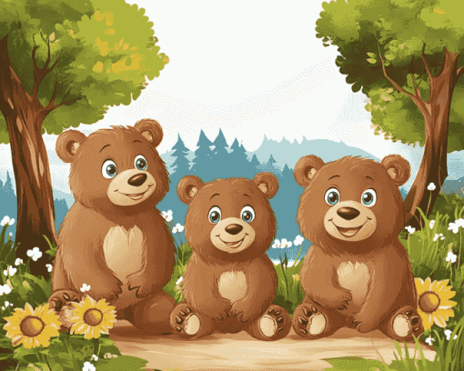 Bear Animation Diamond Painting