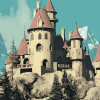 Beast Castle Fortress Diamond Painting