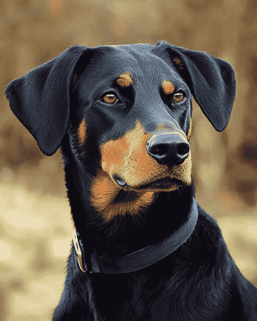 Beauceron Puppy Diamond Painting