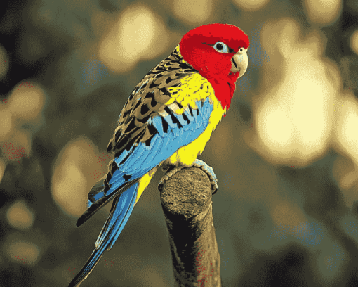 Beautiful Eastern Rosella Diamond Painting