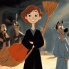 Bedknobs and Broomstick Characters Diamond Painting