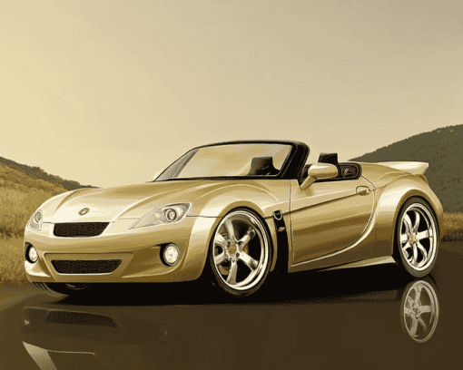 Beige Saturn Sky Engines Diamond Painting