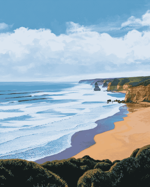 Bells Beach Seascapes Diamond Painting