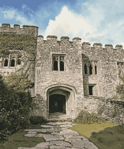 Berry Pomeroy Castle Tour Diamond Painting