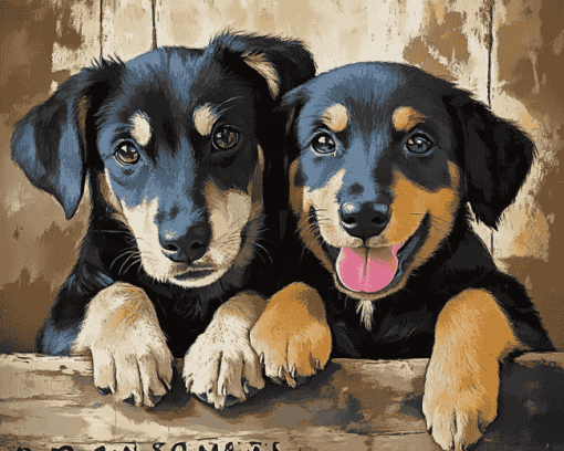 Best Dog Dad Quote Diamond Painting